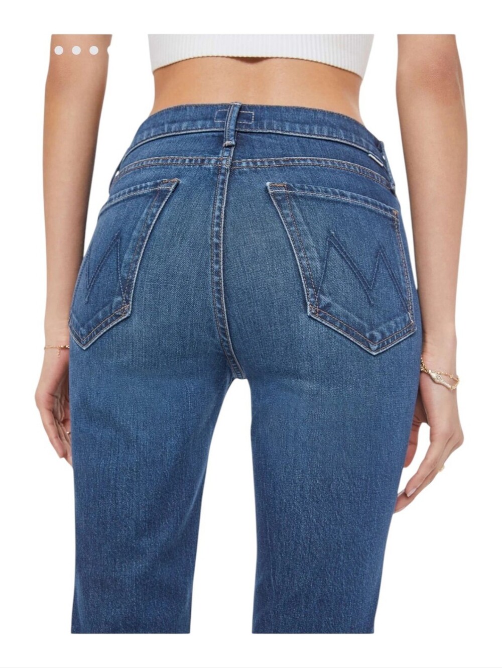 MOTHER The Rascal Skimp In Shine On NWT $248 Mid Rise Straight Leg - Picture 4 of 16